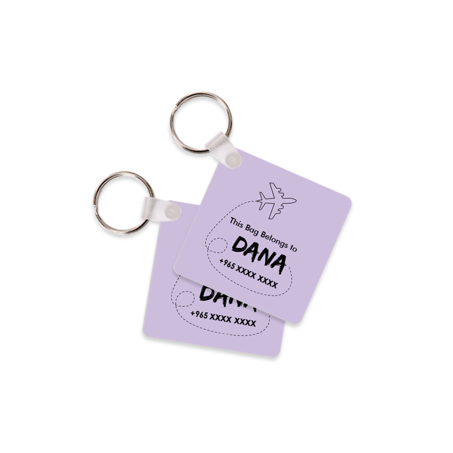 Square Travel Tags D01