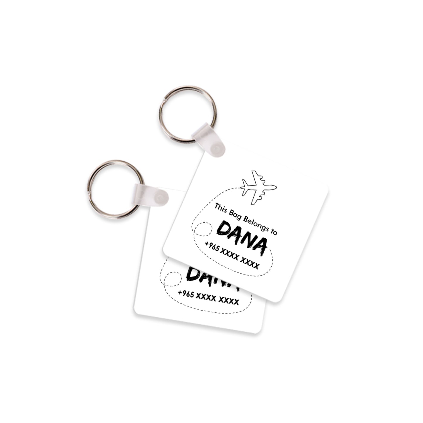 Square Travel Tags D01