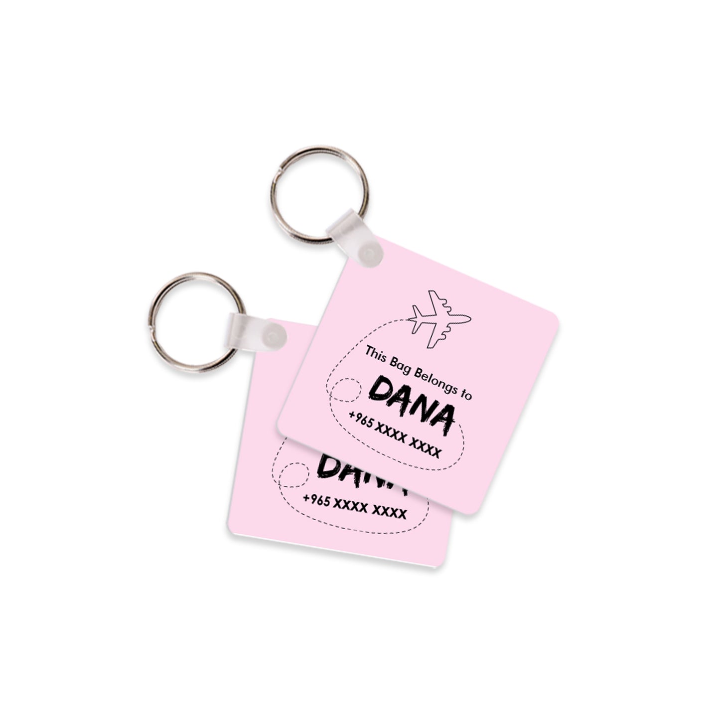 Square Travel Tags D01