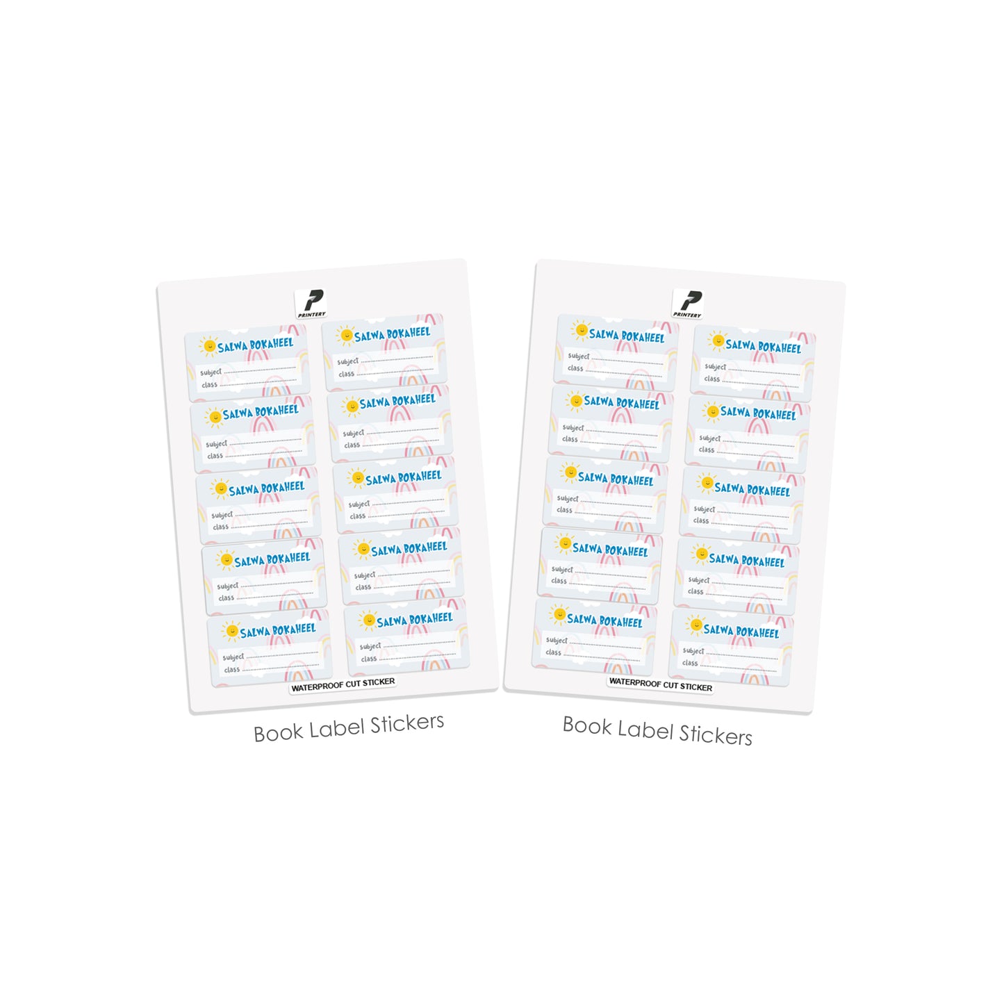 School Label Stickers Pack D008