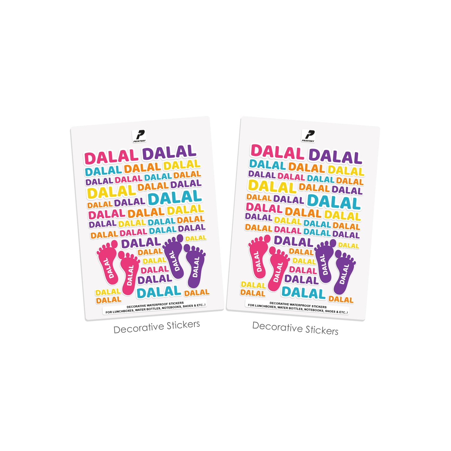 School Label Stickers Pack D011 - Basic Theme