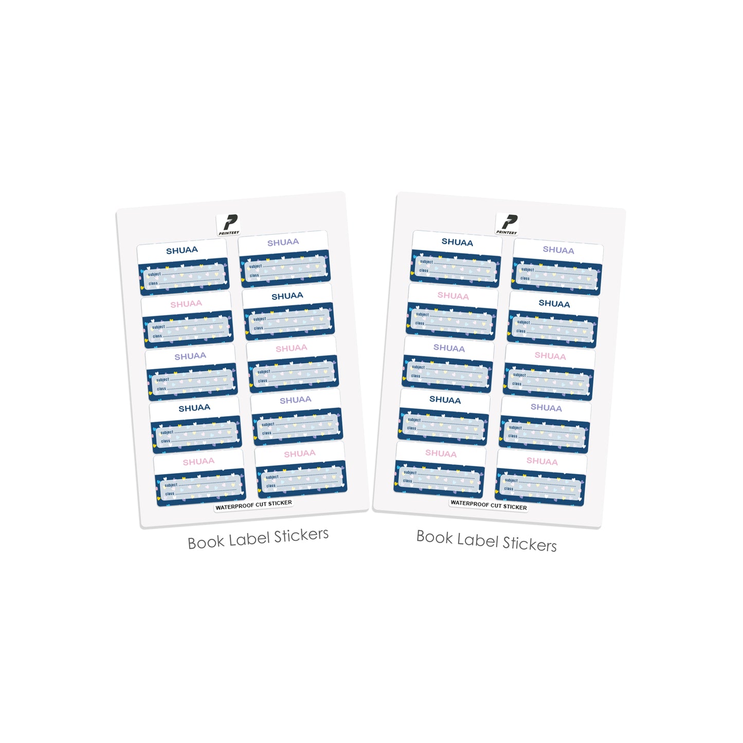 School Label Stickers Pack D018