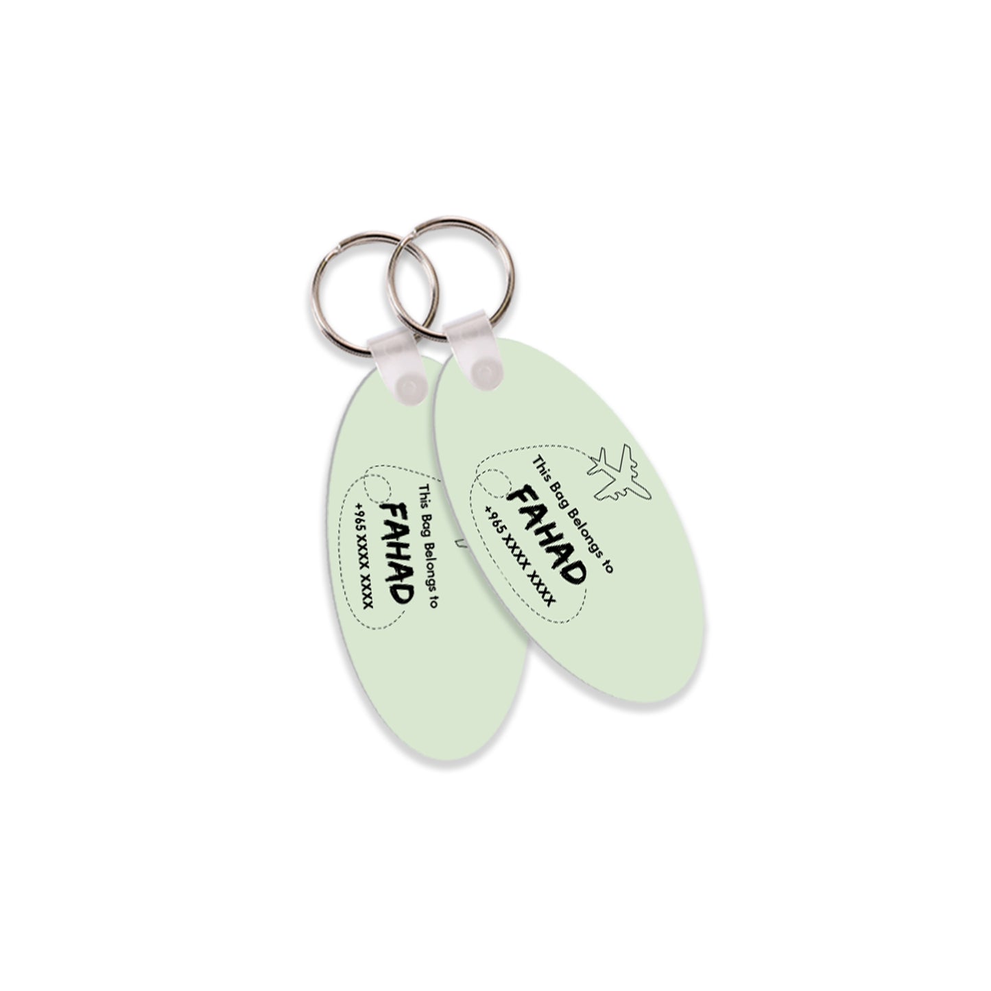 Oval Travel Tags D01