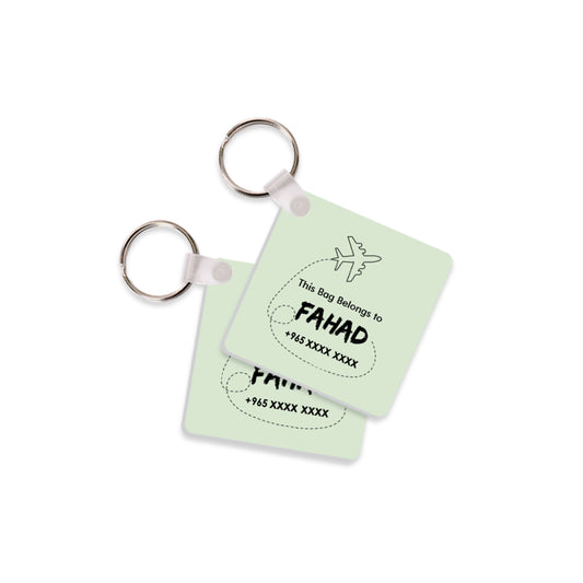 Square Travel Tags D01