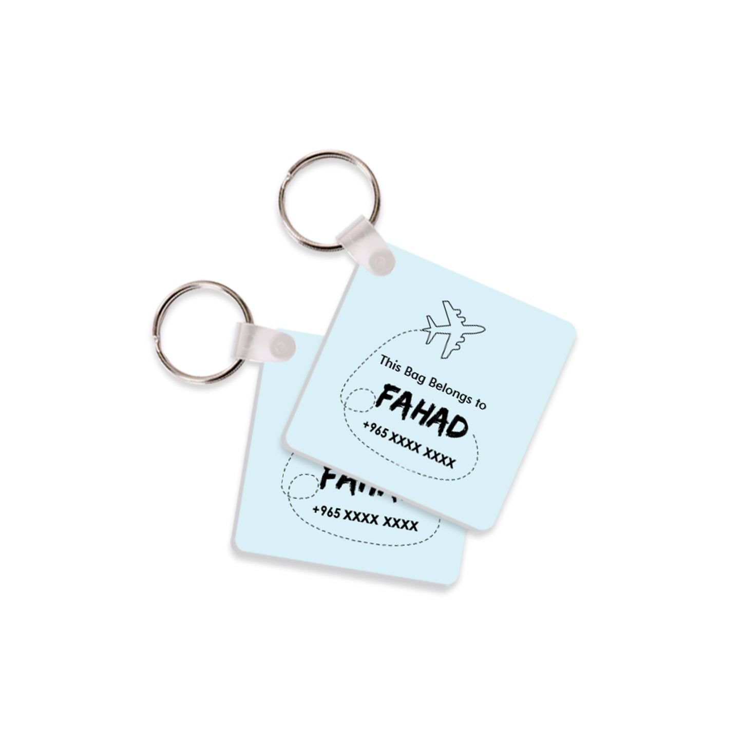 Square Travel Tags D01