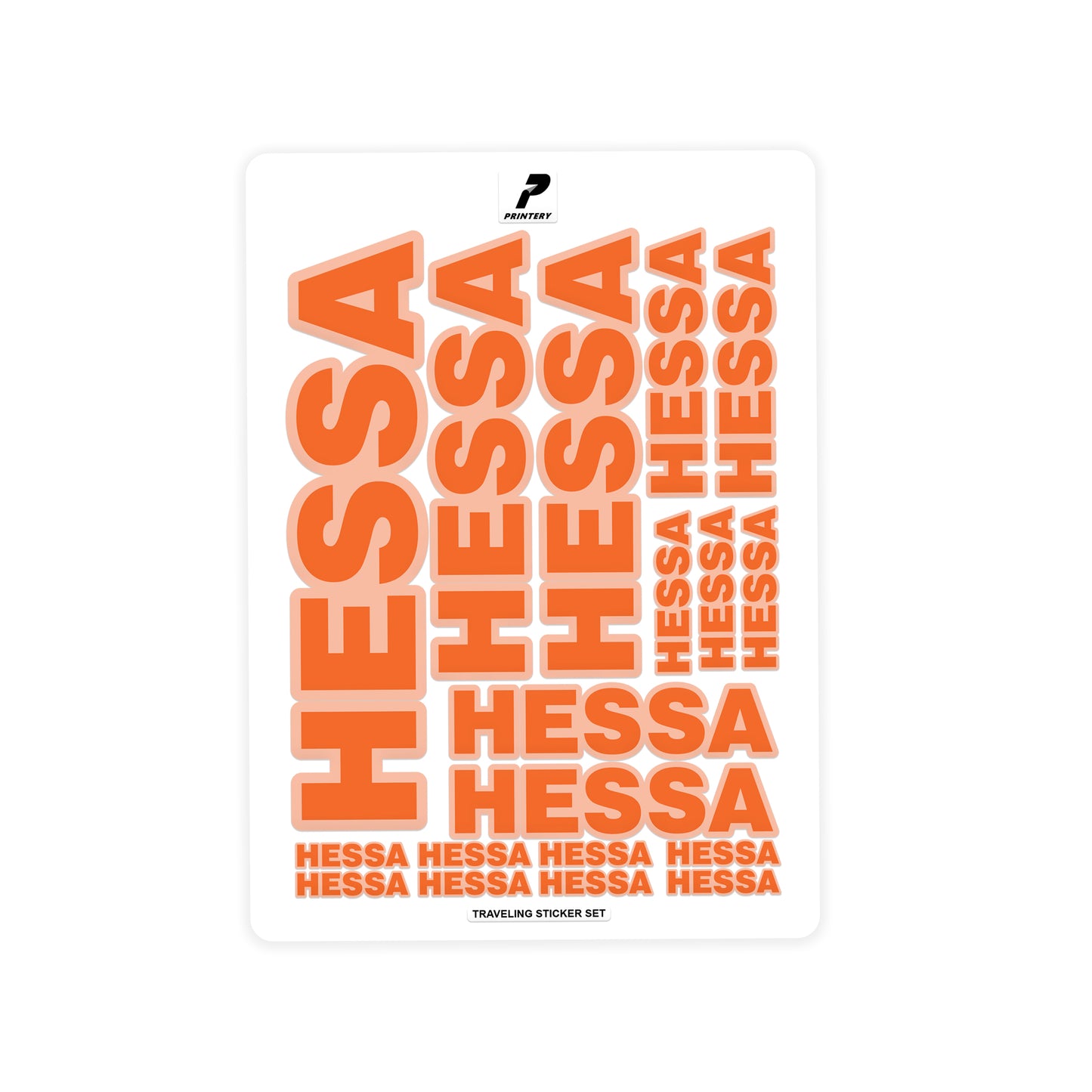 Orange Traveling Stickers