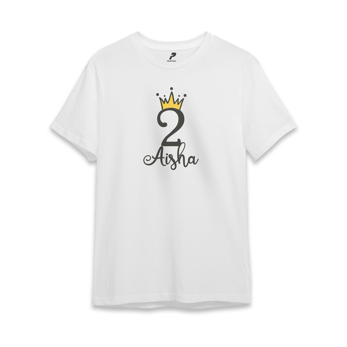 Princess Theme Birthday T-Shirt White