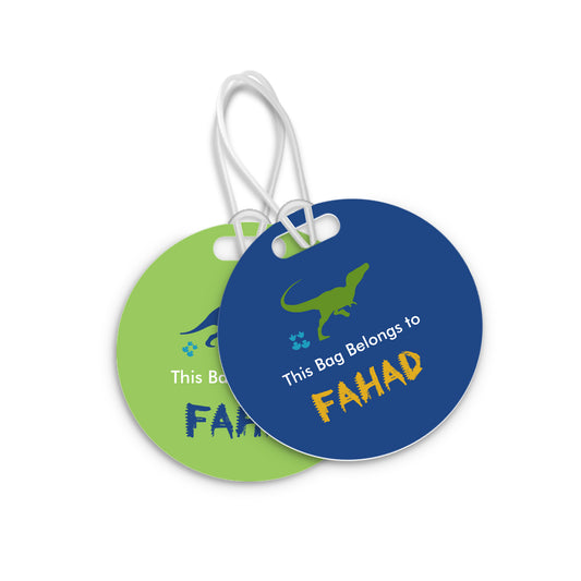 Dinosaur Travel Tags D02