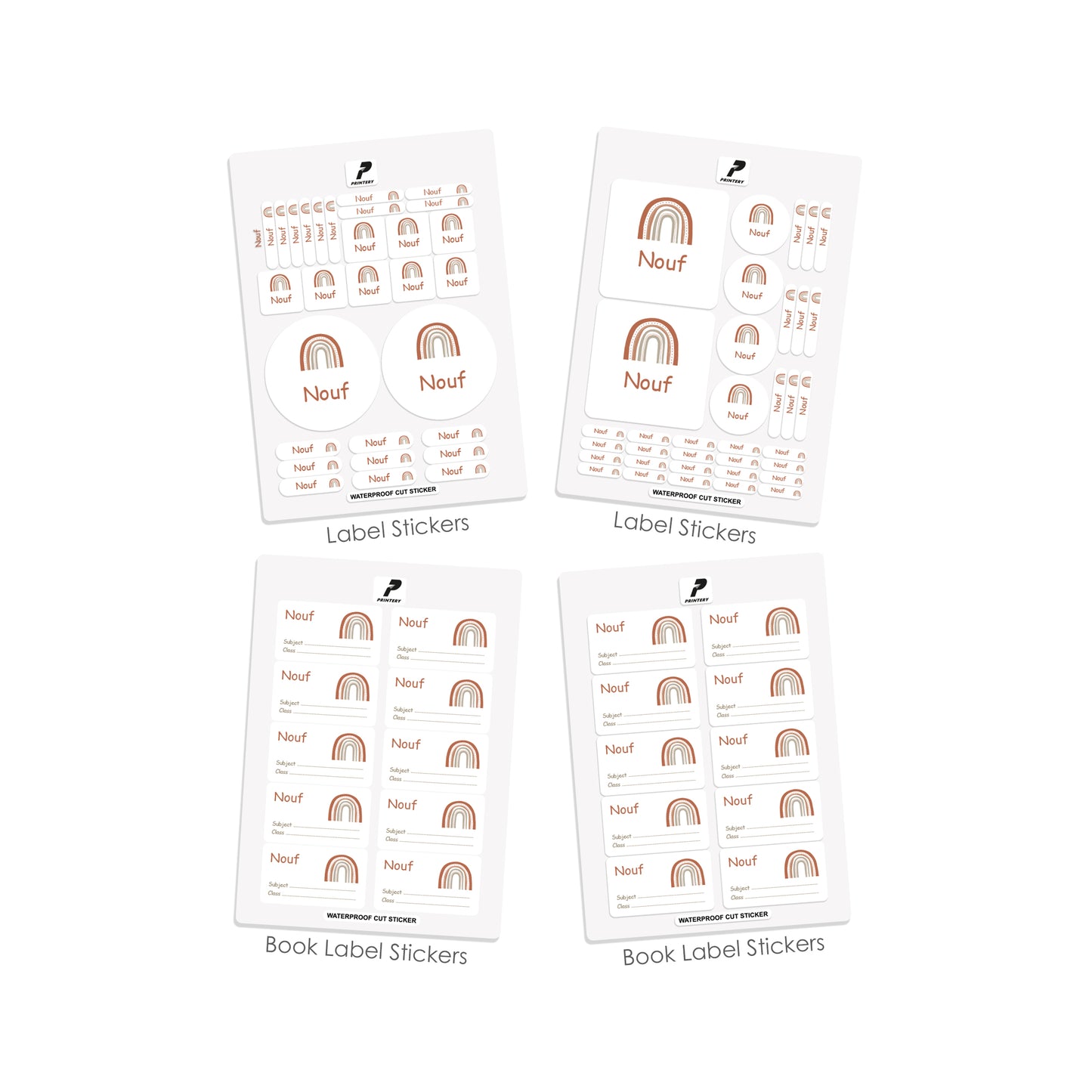 School Label Stickers Pack D039