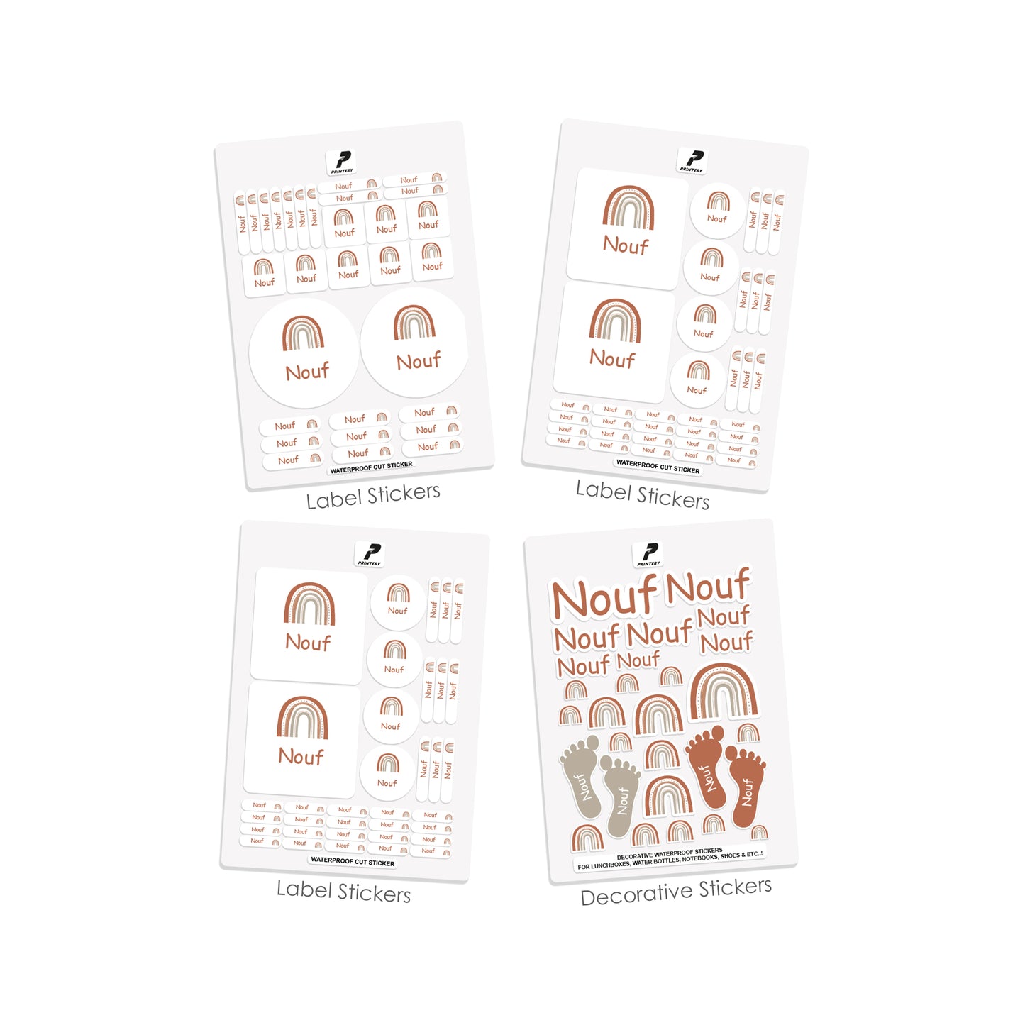 School Label Stickers Pack D039