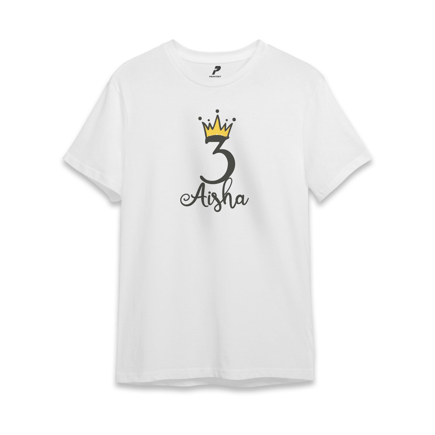 Princess Theme Birthday T-Shirt White