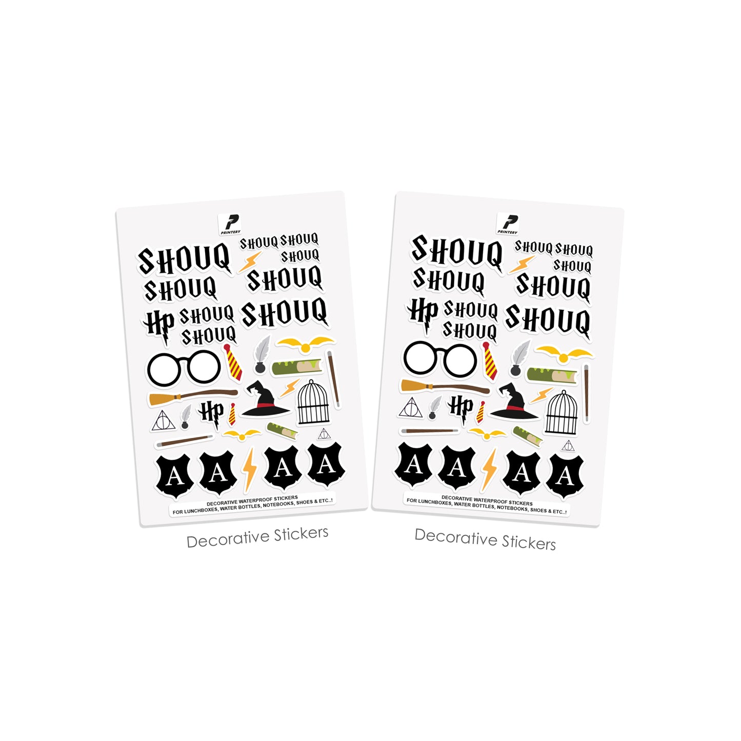 School Label Stickers Pack D040 - Harry Potter