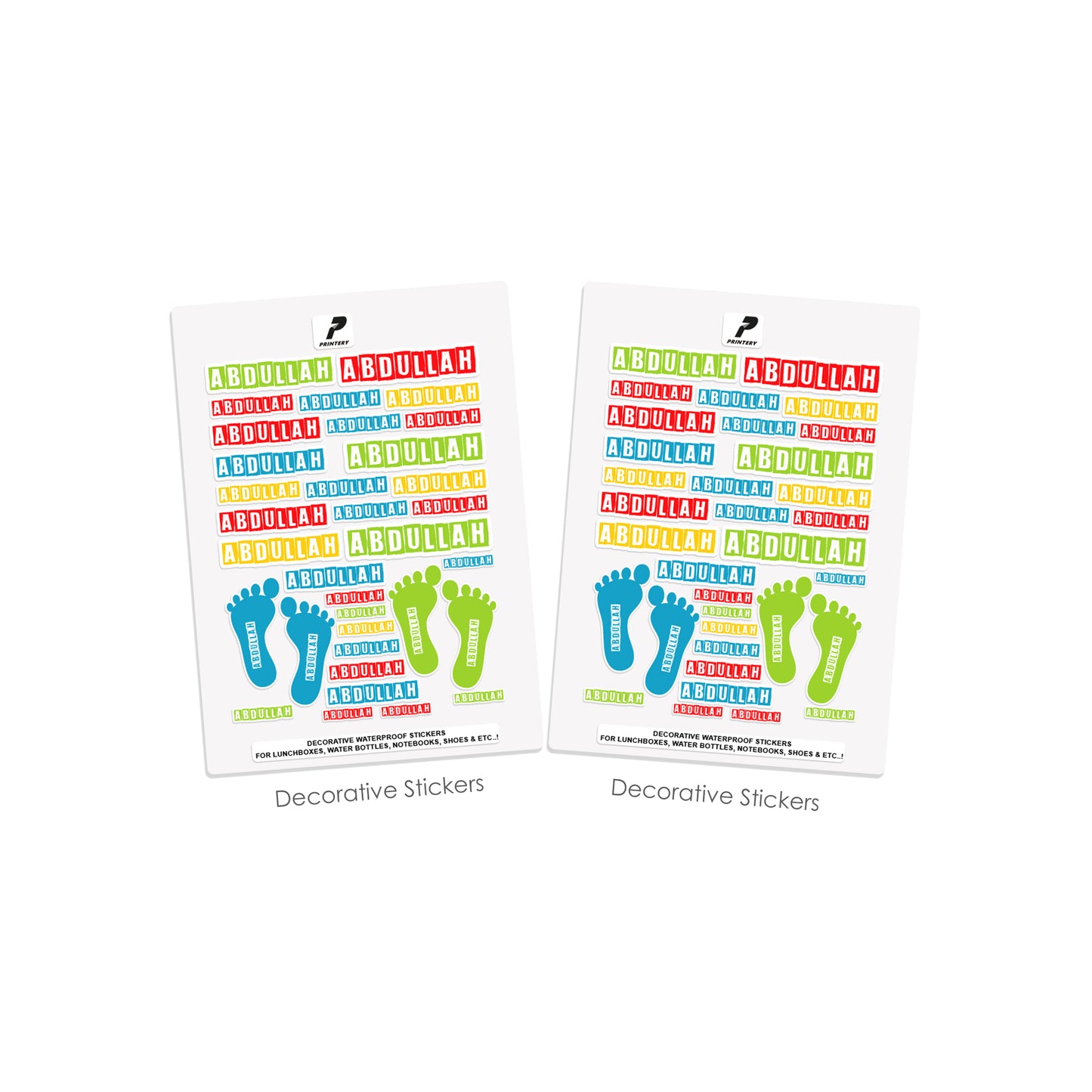 School Label Stickers Pack D045 - Basic Theme