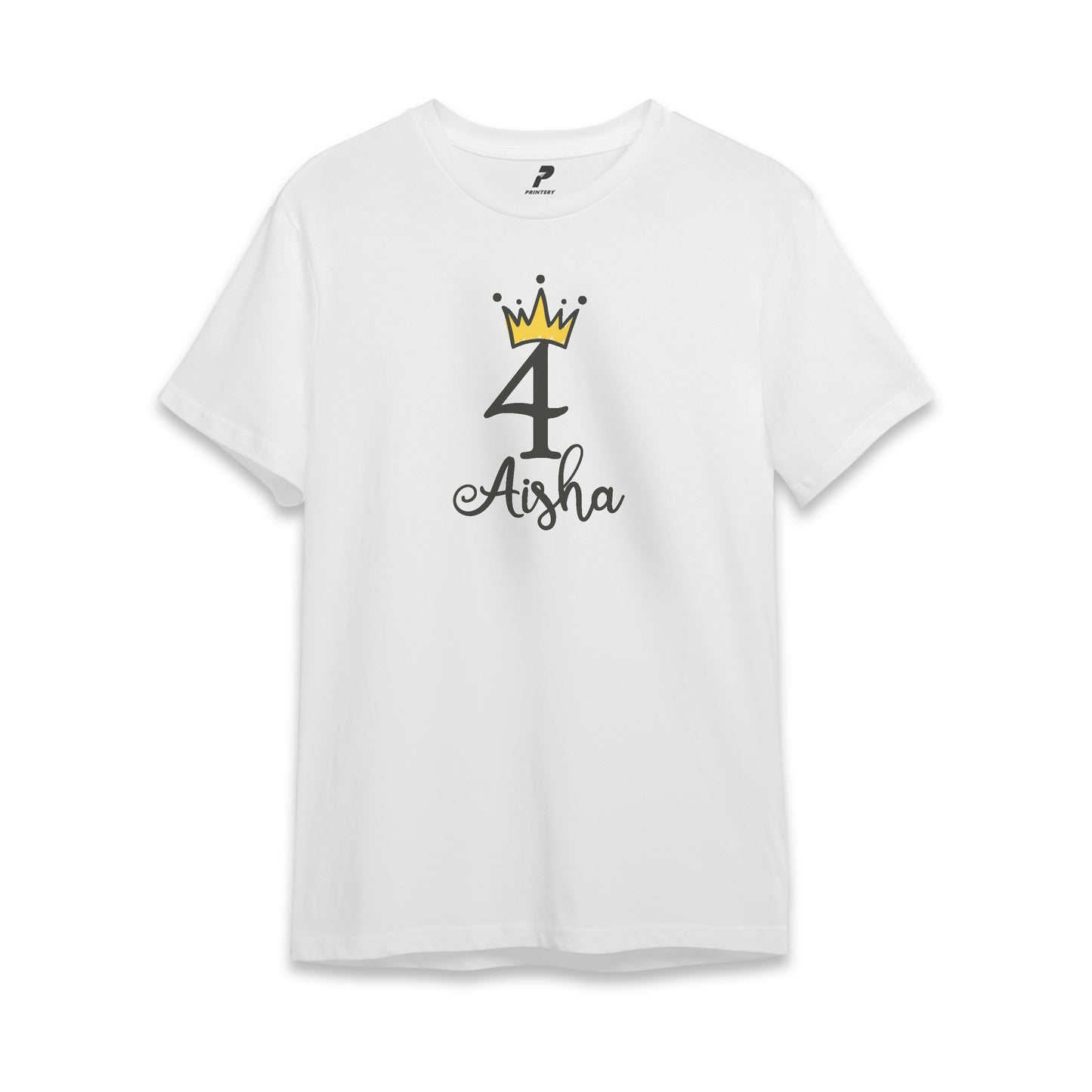 Princess Theme Birthday T-Shirt White