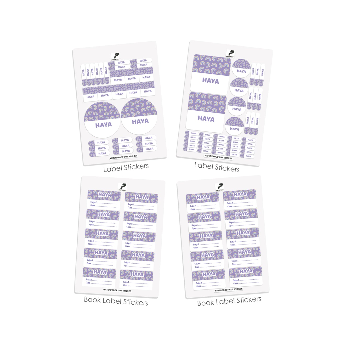 School Label Stickers Pack D054