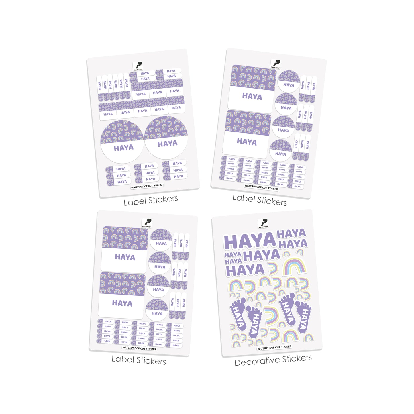 School Label Stickers Pack D054