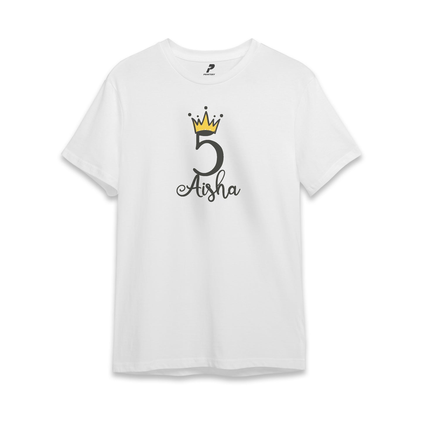 Princess Theme Birthday T-Shirt White