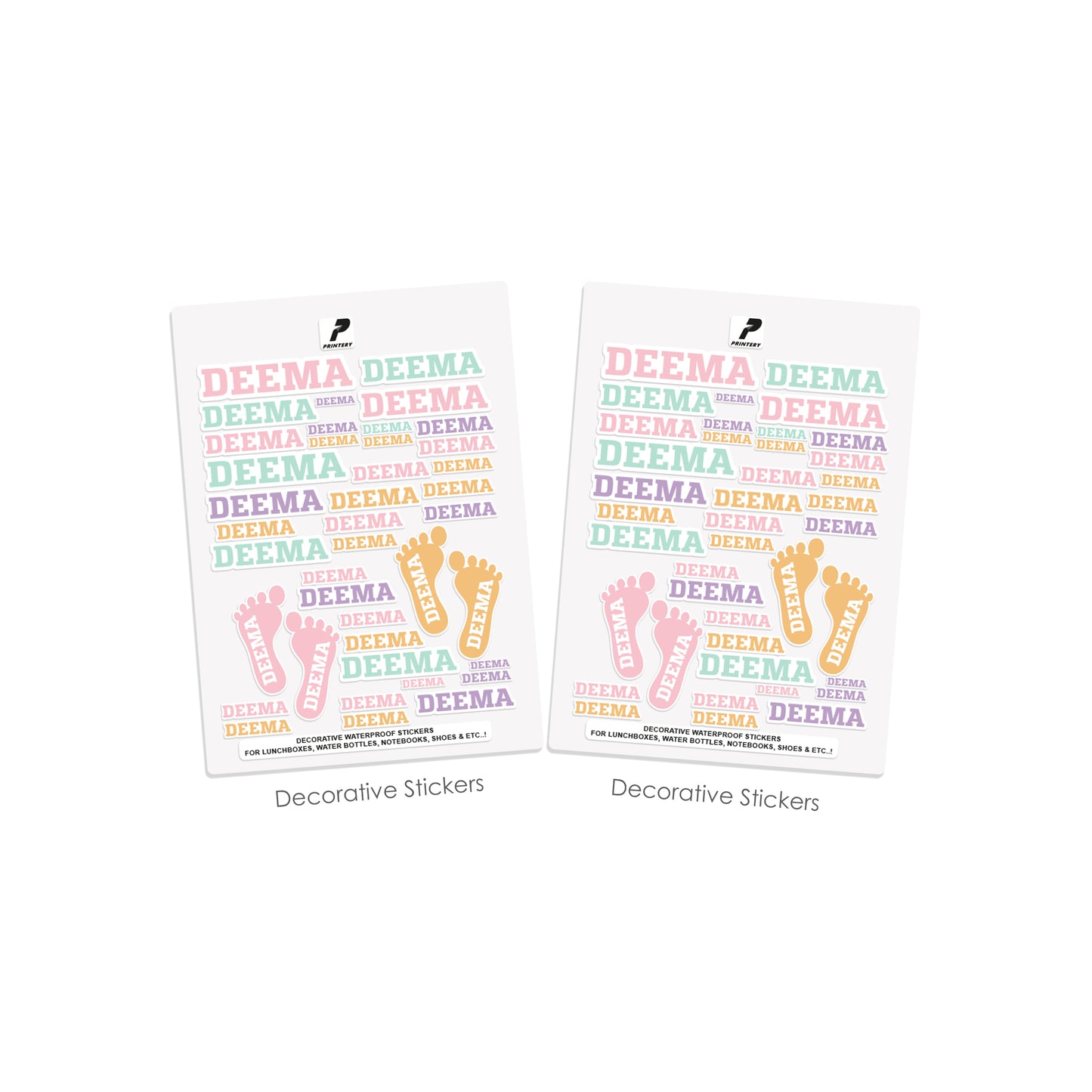 School Label Stickers Pack D060 - Basic Theme