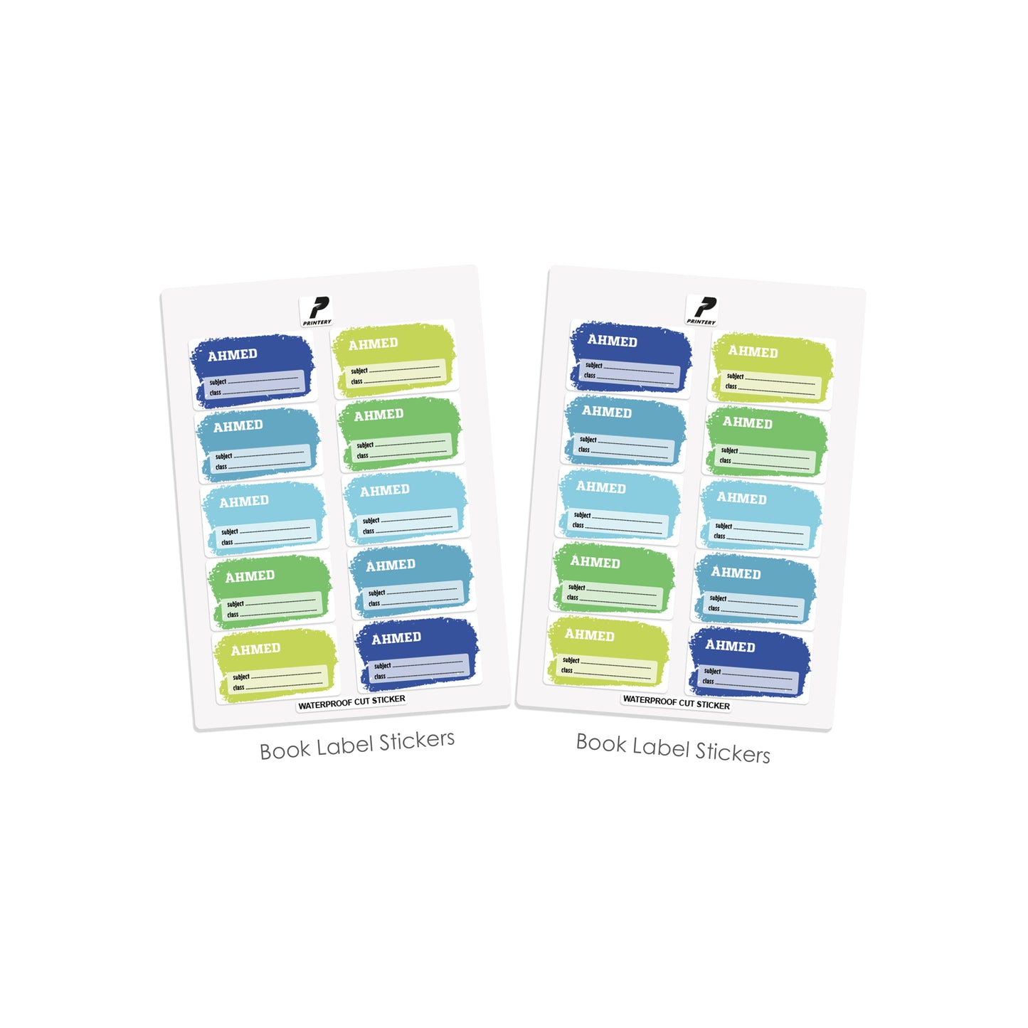 School Label Stickers Pack D062 - Basic Theme