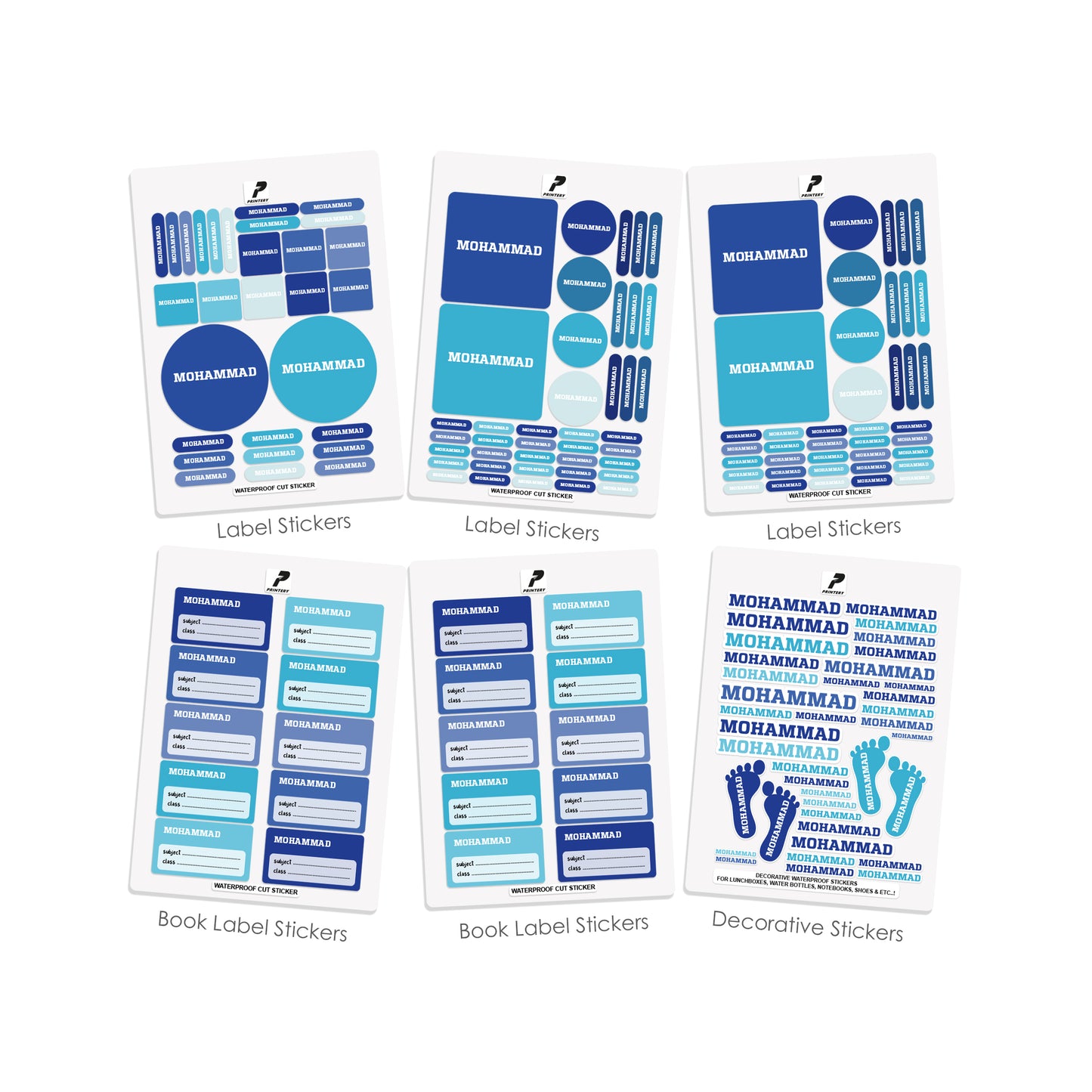 School Label Stickers Pack D063