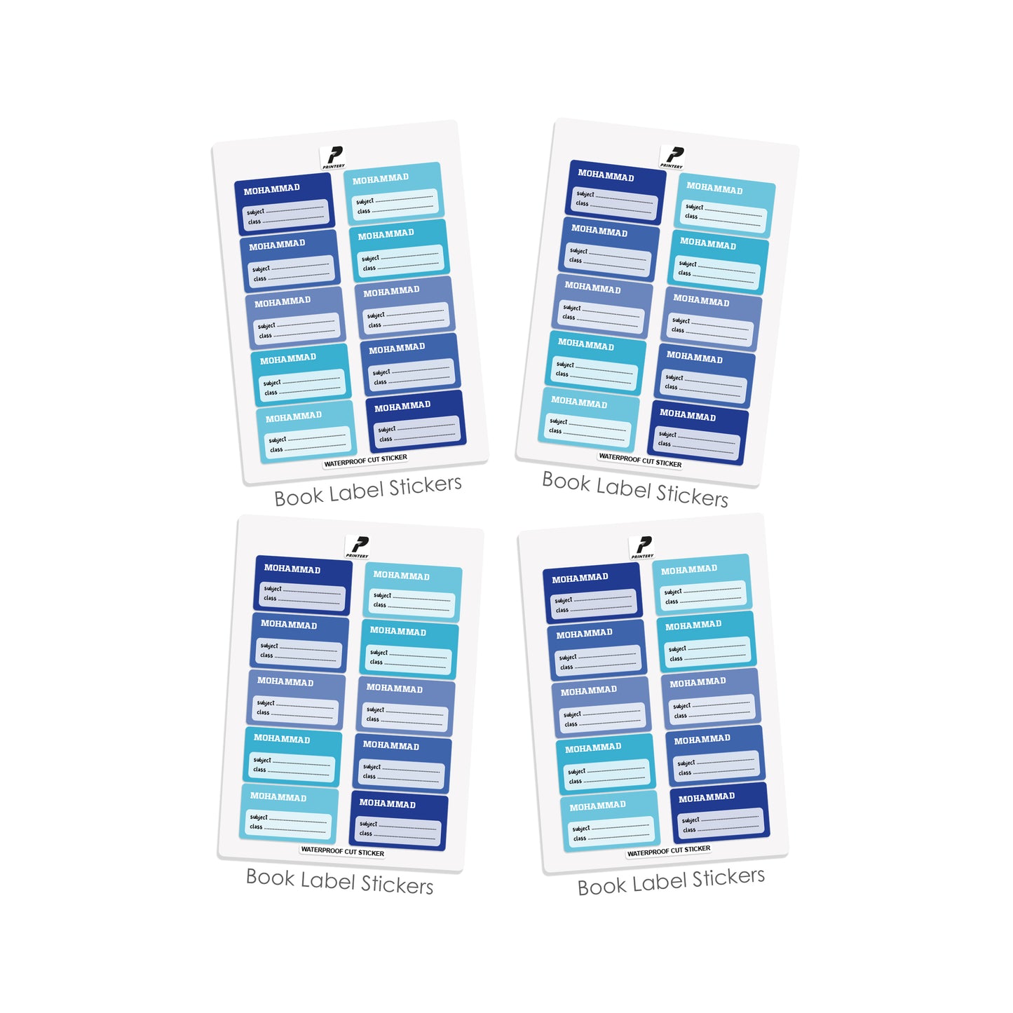 School Label Stickers Pack D063