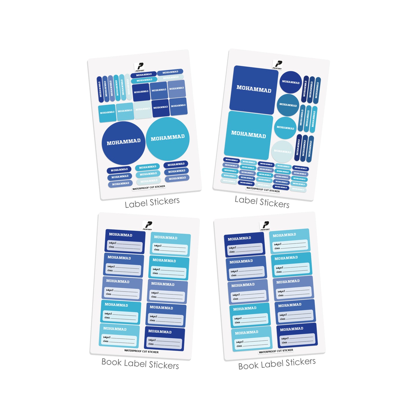 School Label Stickers Pack D063