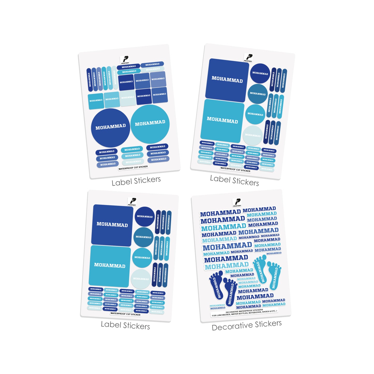 School Label Stickers Pack D063