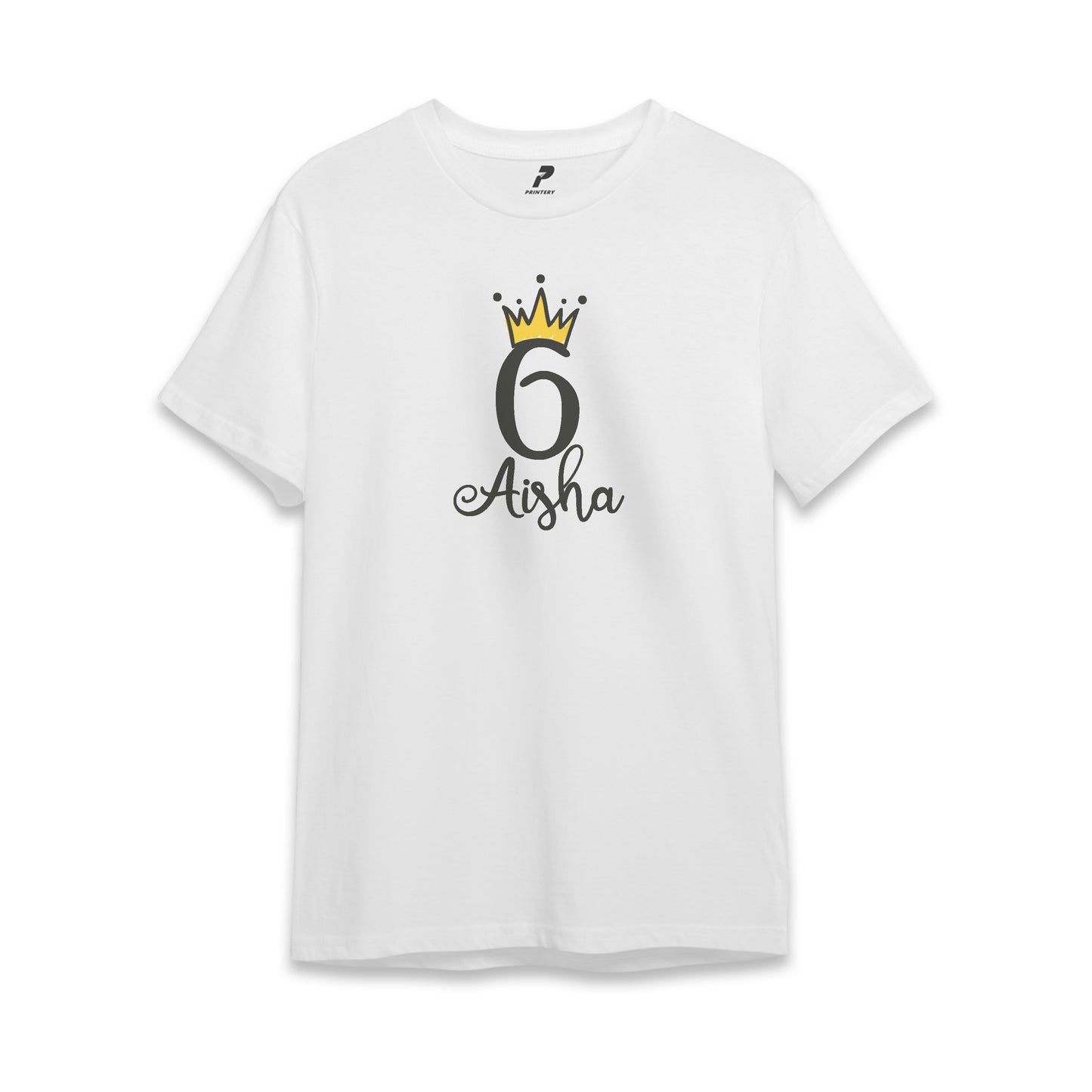 Princess Theme Birthday T-Shirt White