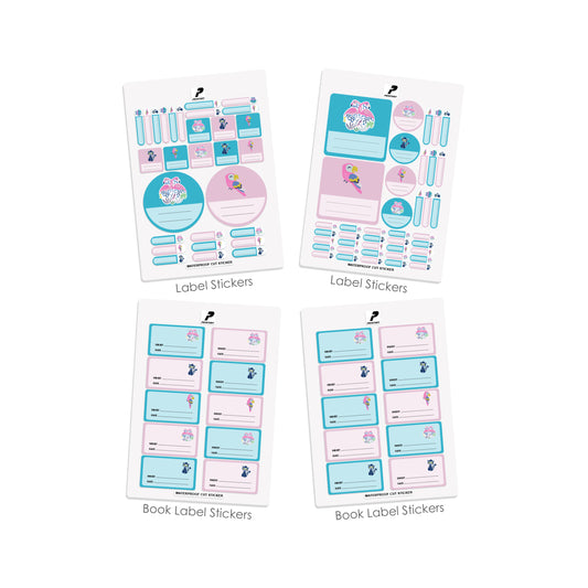 Ready to Buy School Label Pack D076 - Flamingo