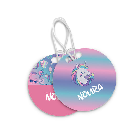 School Tags D077 - Unicorn