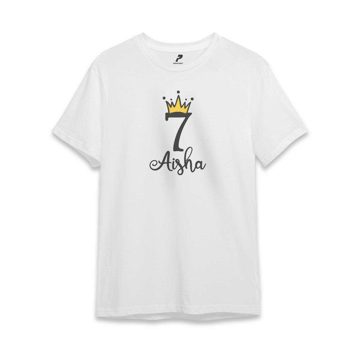 Princess Theme Birthday T-Shirt White