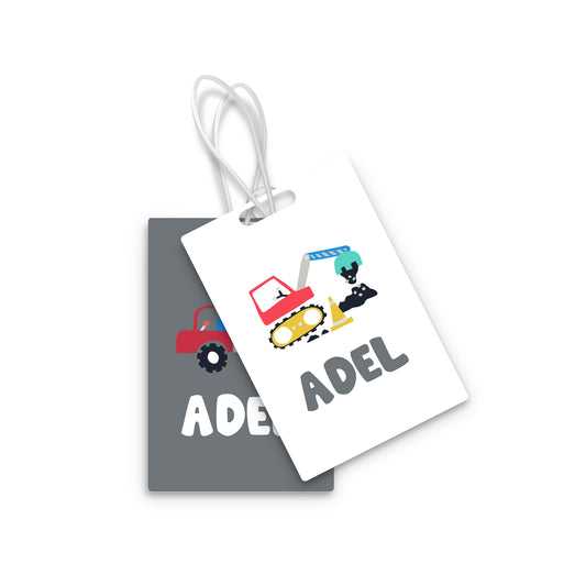 School Tags D082 - Cars & Truck