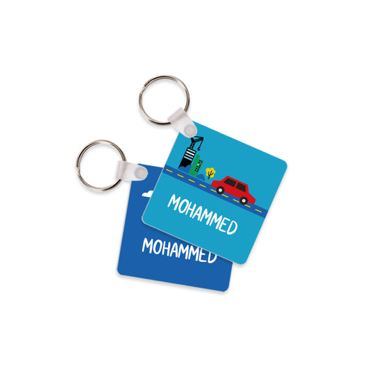 School Tags D083 - Cars & Airplane