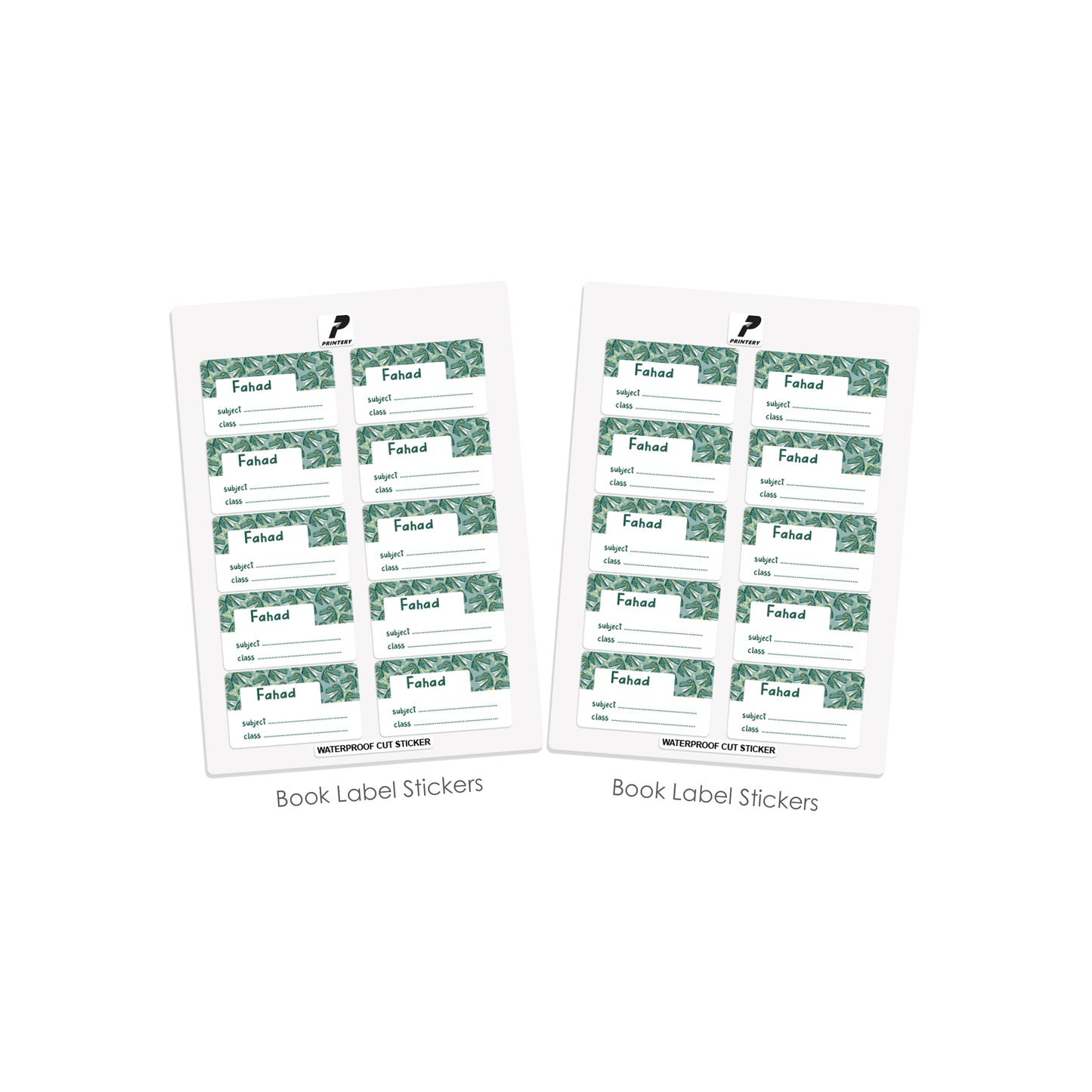 School Label Stickers Pack D084 - Dinosaur