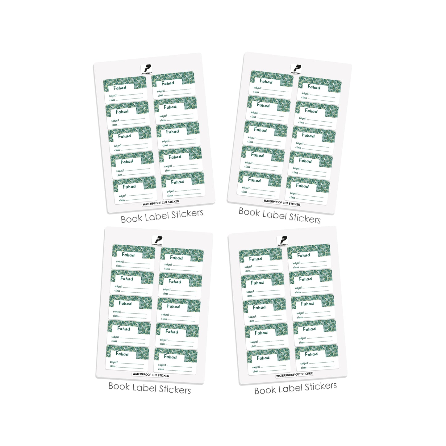 School Label Stickers Pack D084 - Dinosaur