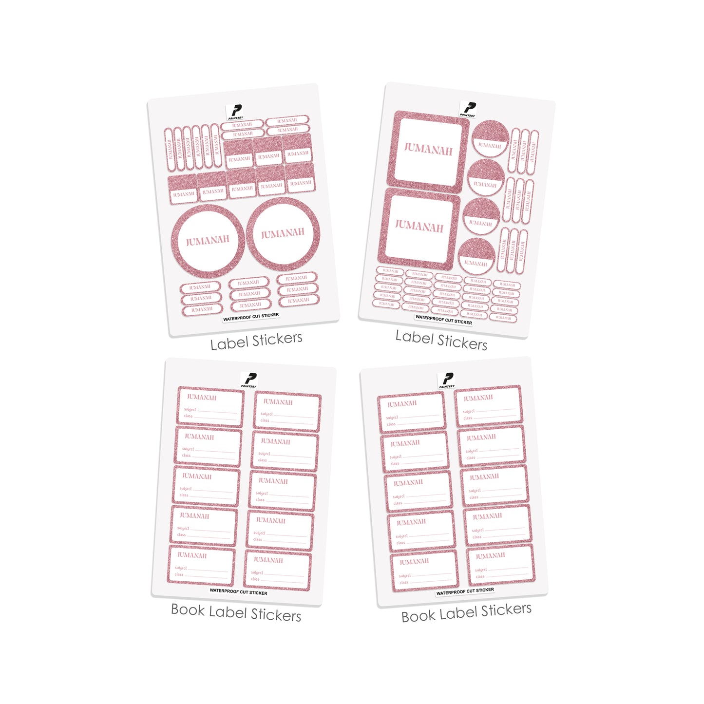 School Label Stickers Pack D085