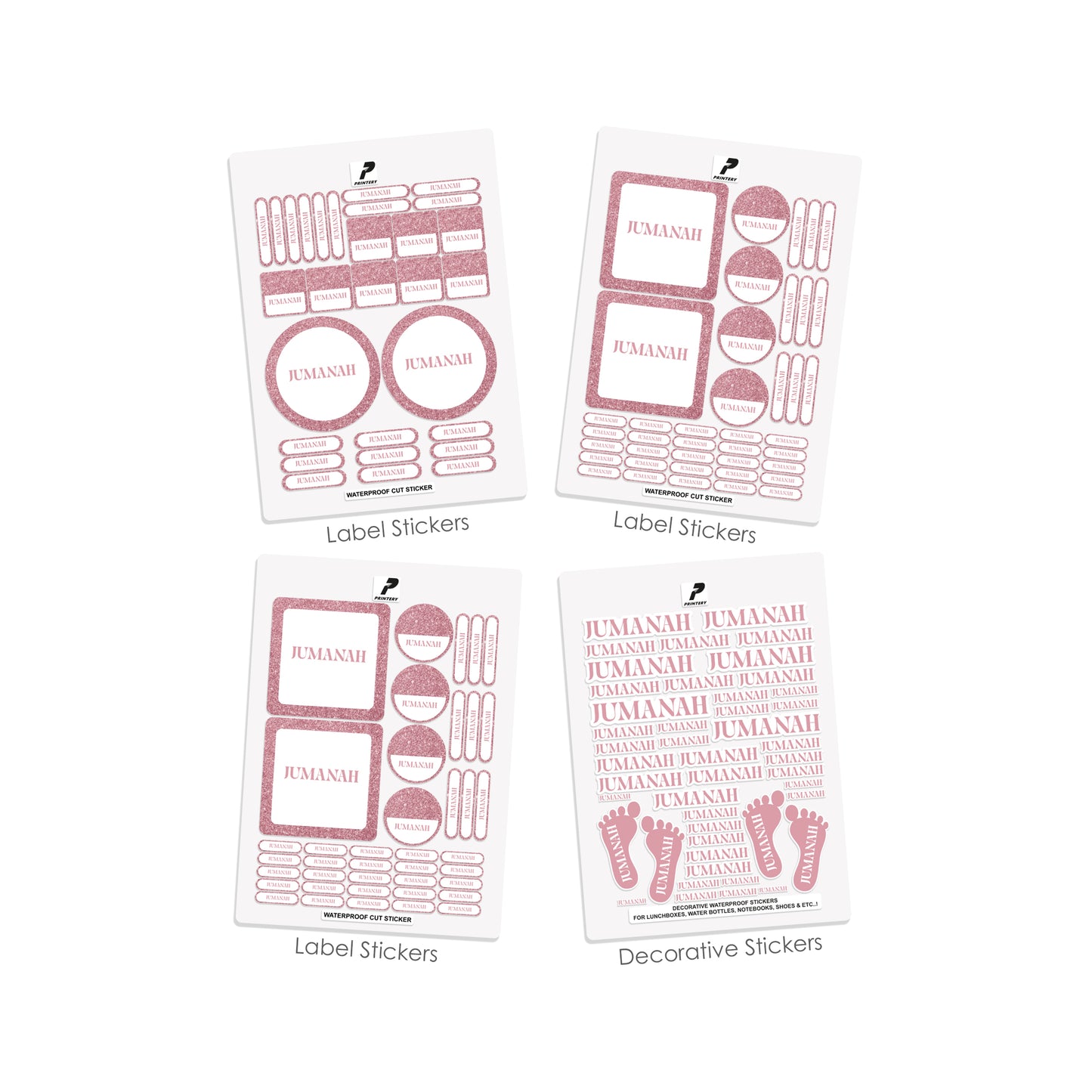 School Label Stickers Pack D085