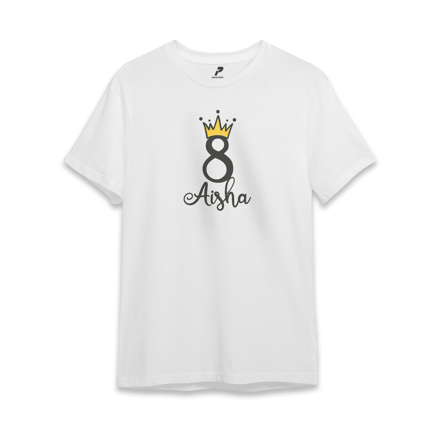 Princess Theme Birthday T-Shirt White