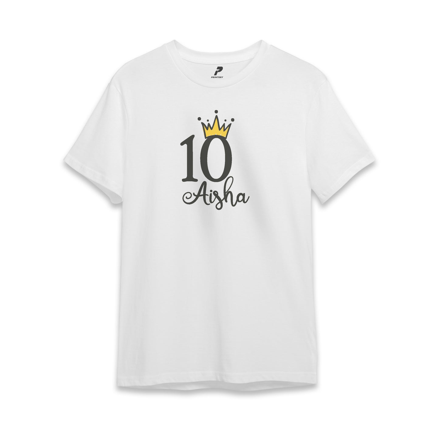 Princess Theme Birthday T-Shirt White