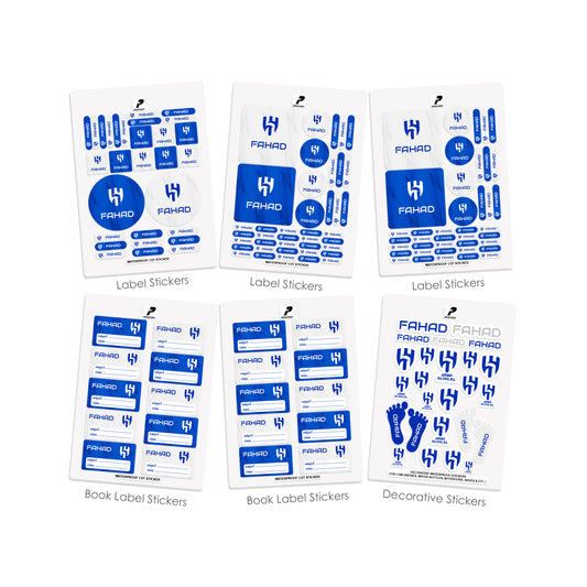 School Label Stickers Pack D126 - Al Hilal