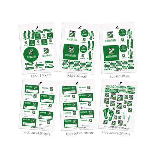 School Label Stickers Pack D128 - Al Arabi