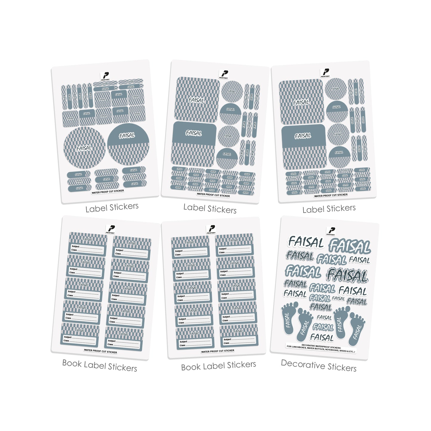 School Label Stickers Pack D086