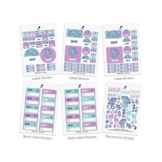 School Label Stickers Pack D122 - Unicorn