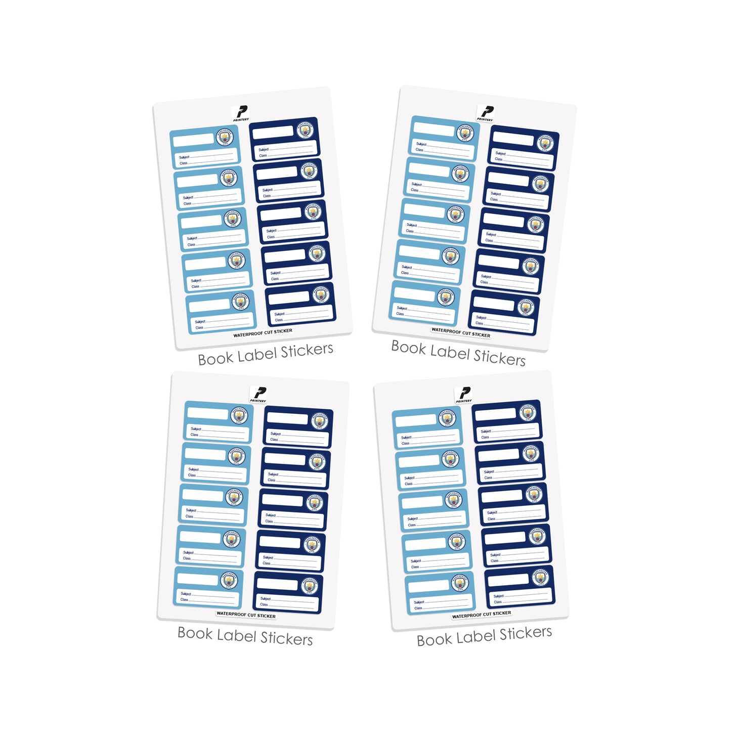 Ready to Buy School Label Pack D096 - Manchester City