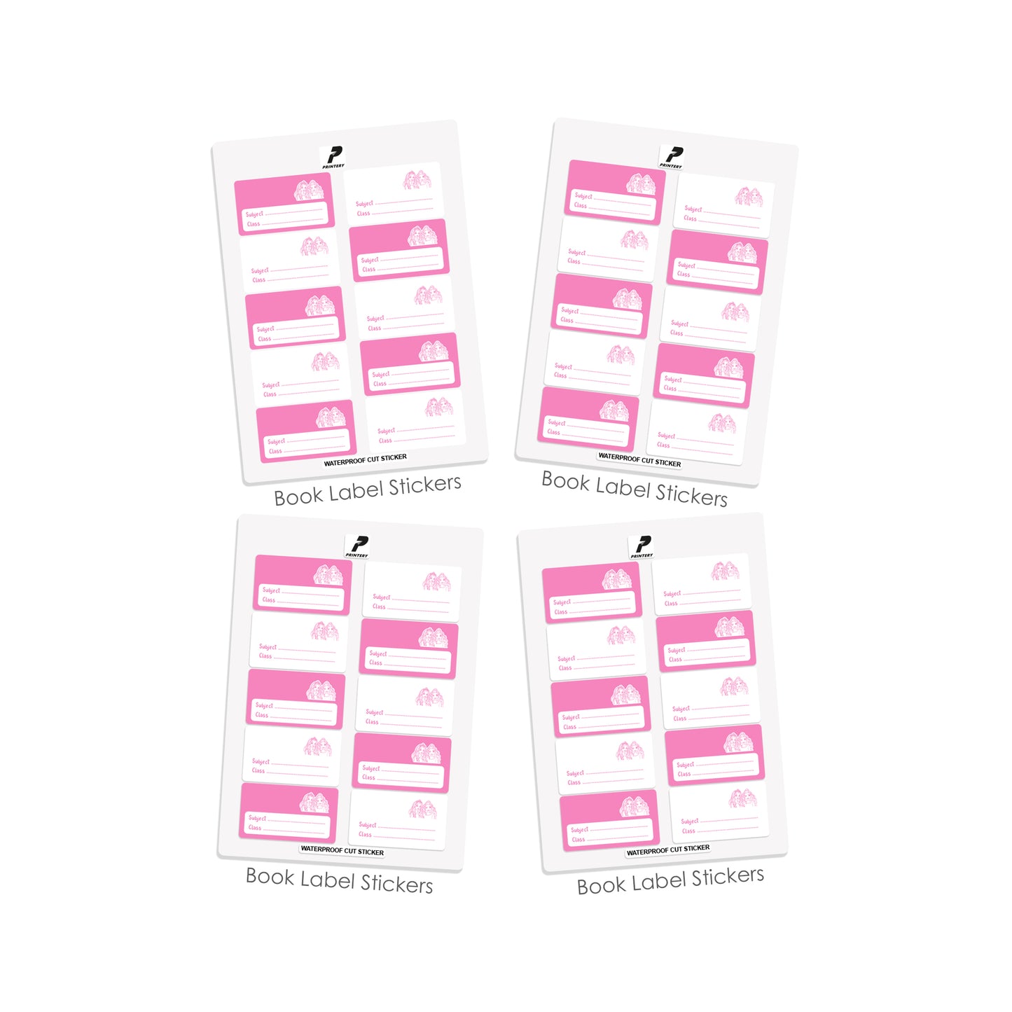 Ready to Buy School Label Pack D104 - Barbie