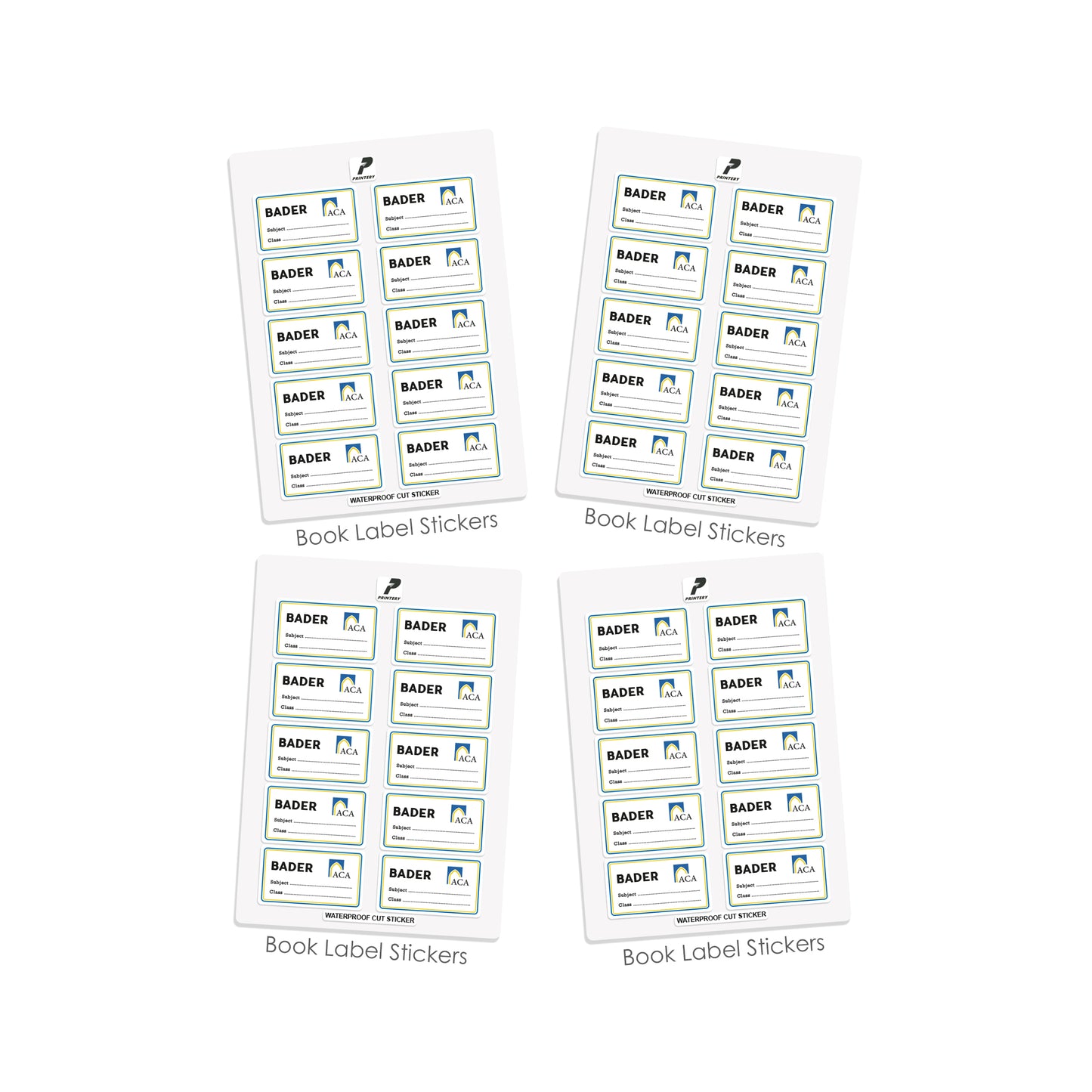 ACA Customized School Labels