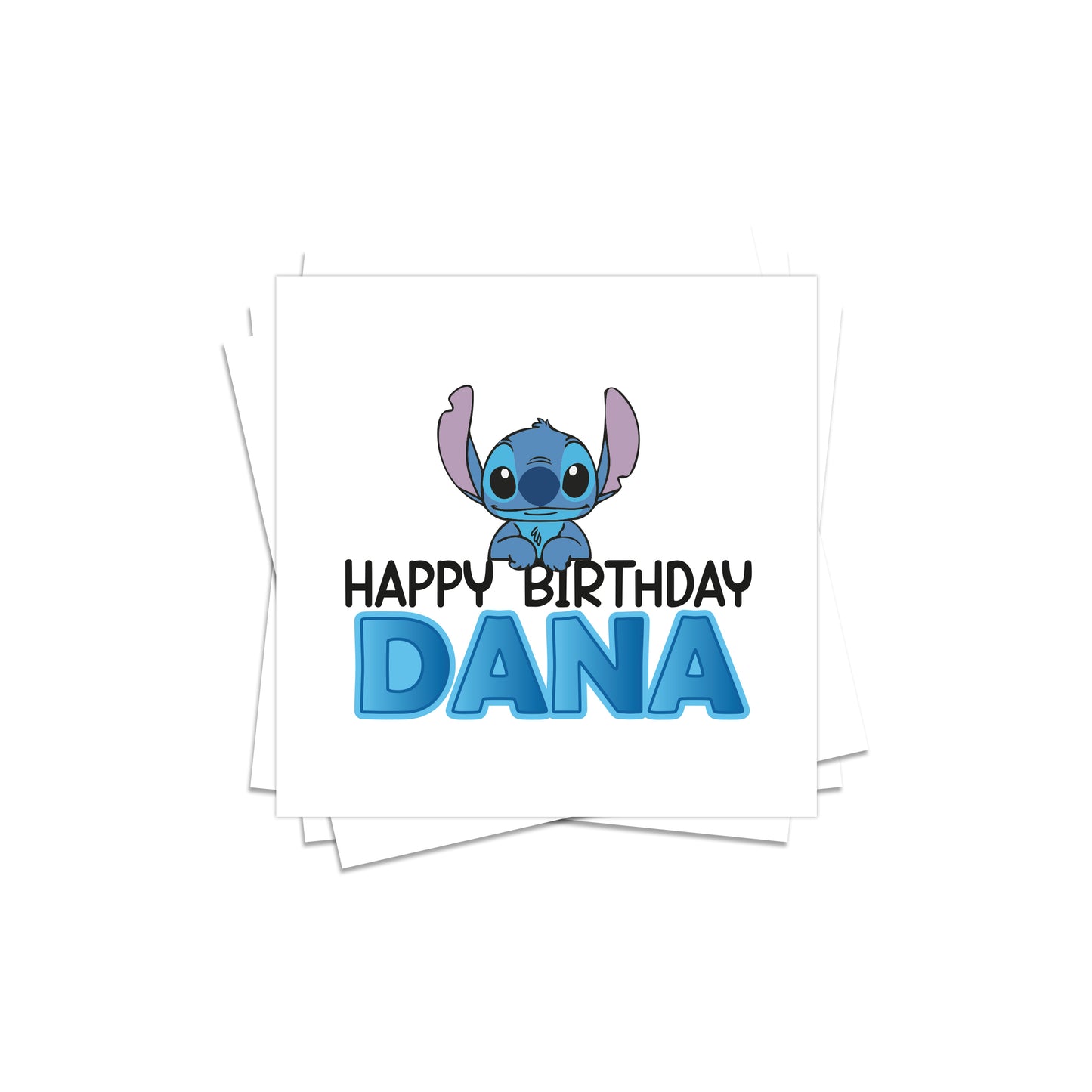 Stitch Birthday Stickers D07