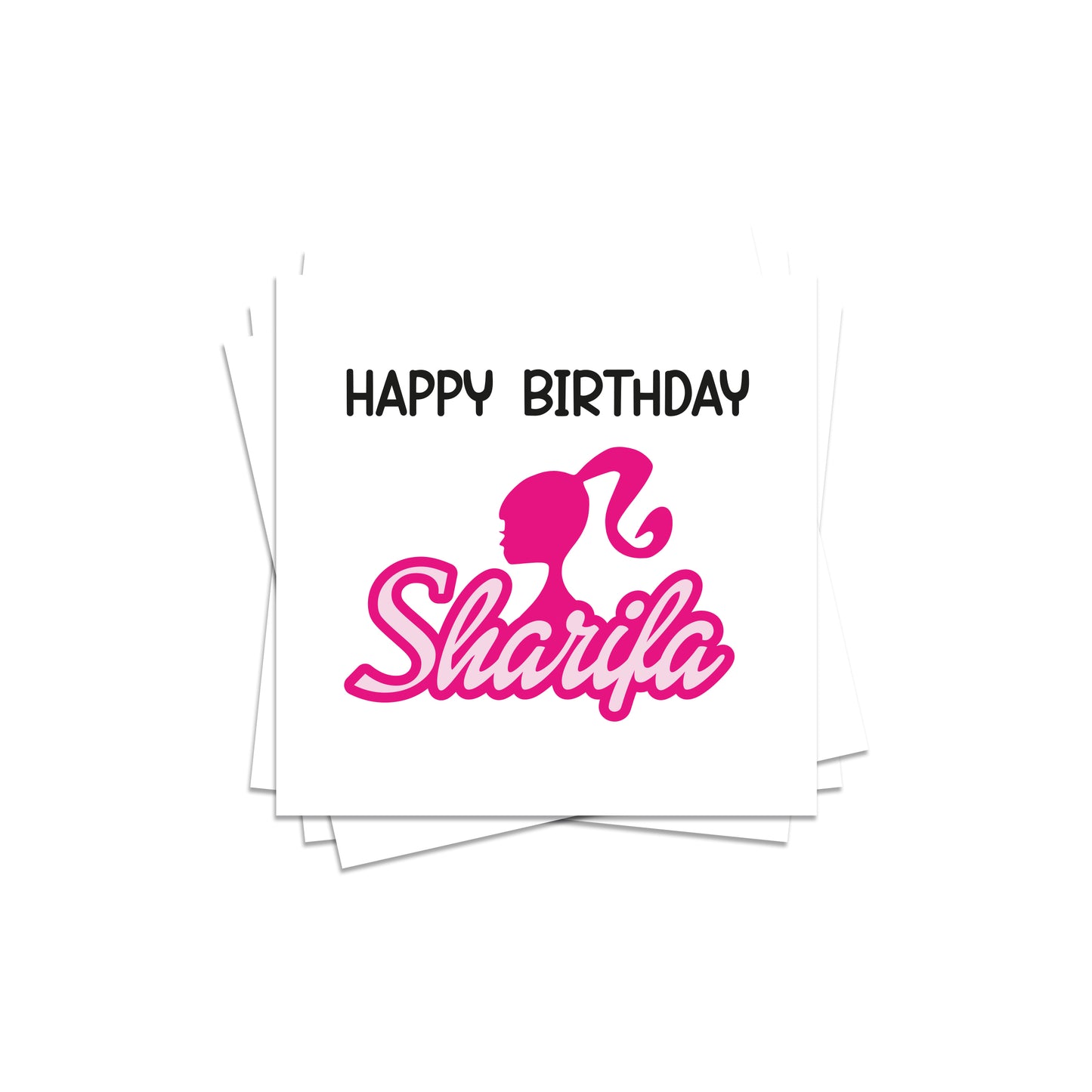 Barbie Birthday Stickers D01