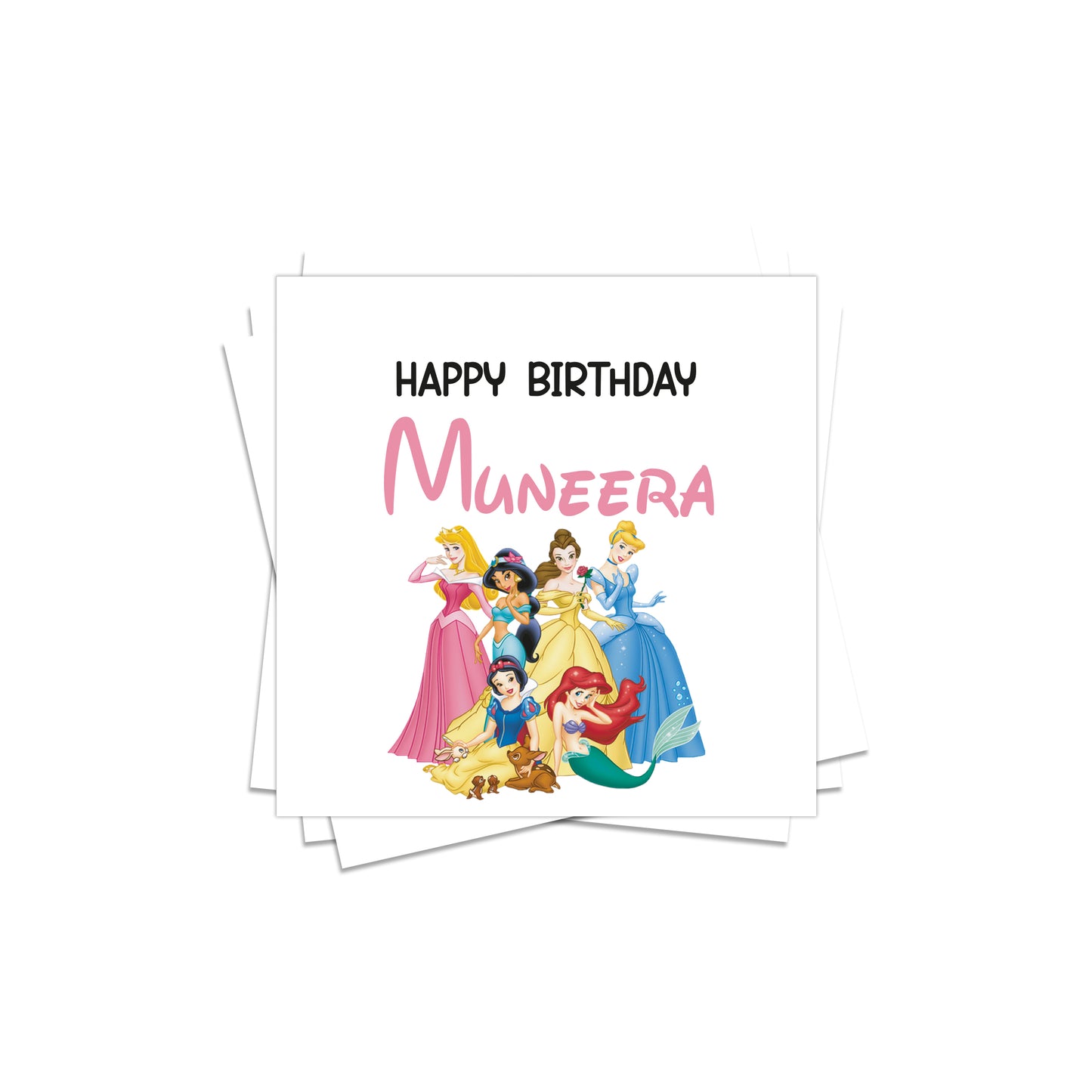 Princess Birthday Stickers D05