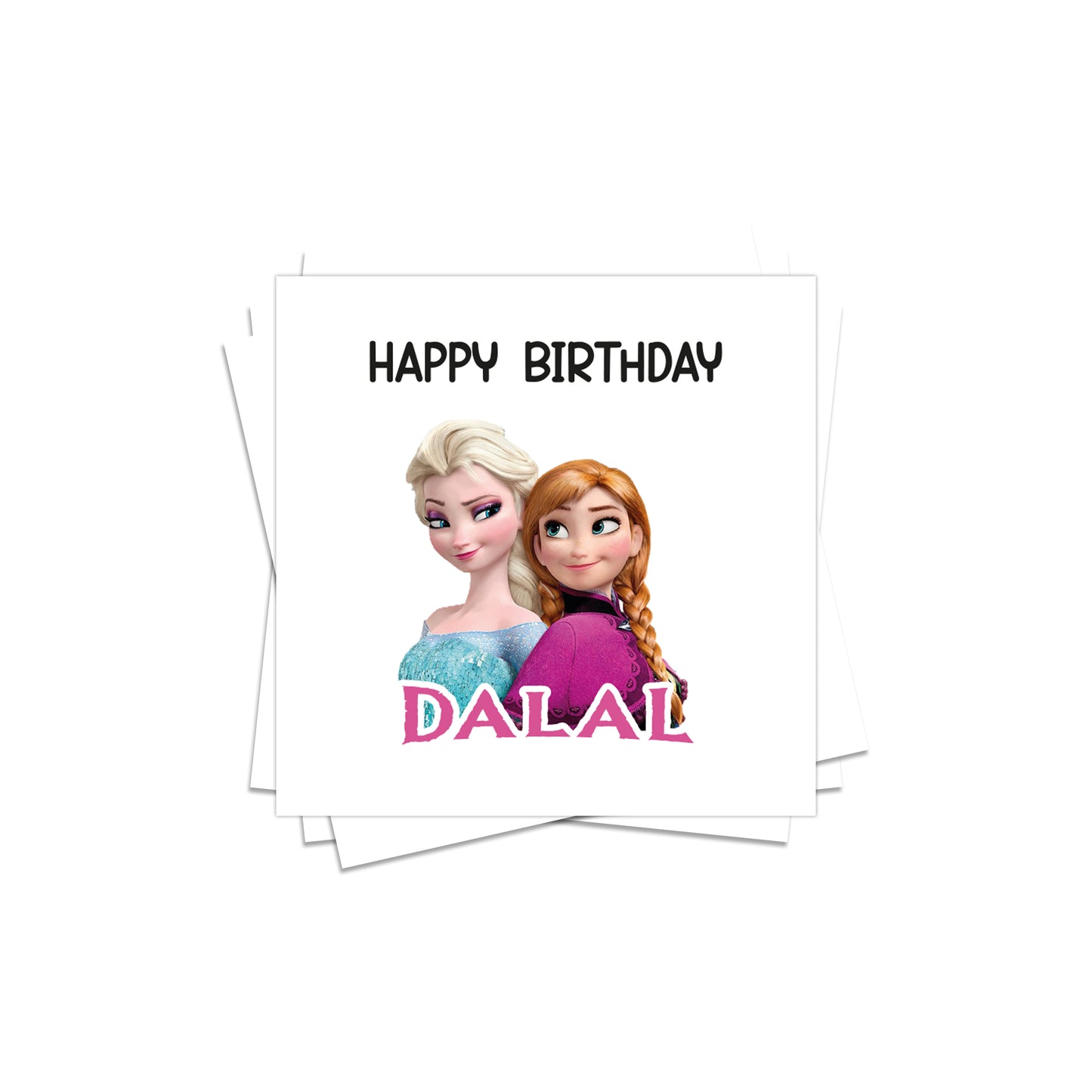 Frozen Birthday Stickers D08